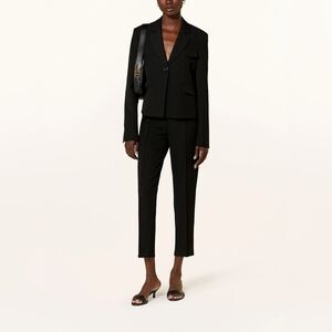 Dorothee Schumacher 7/8 Trousers CASUAL ATTRACTION Elegant Black Pants, Size 10